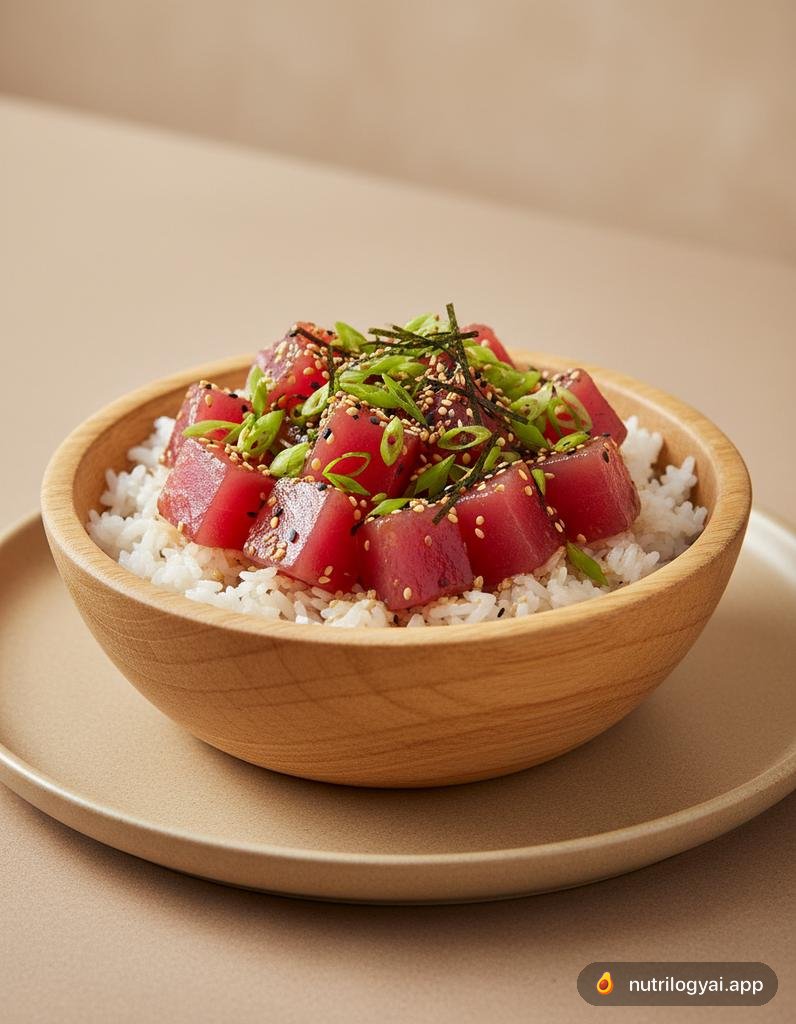 Authentische Thunfisch-Poke Bowl