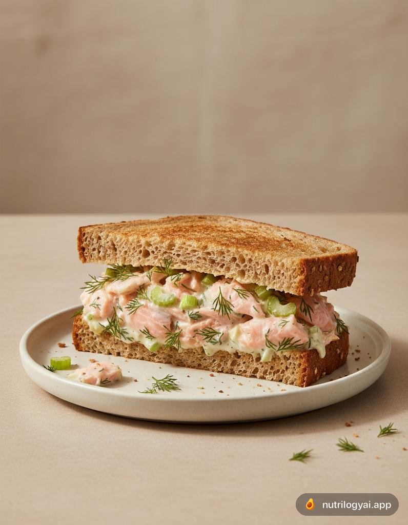 Lachssalat-Sandwich