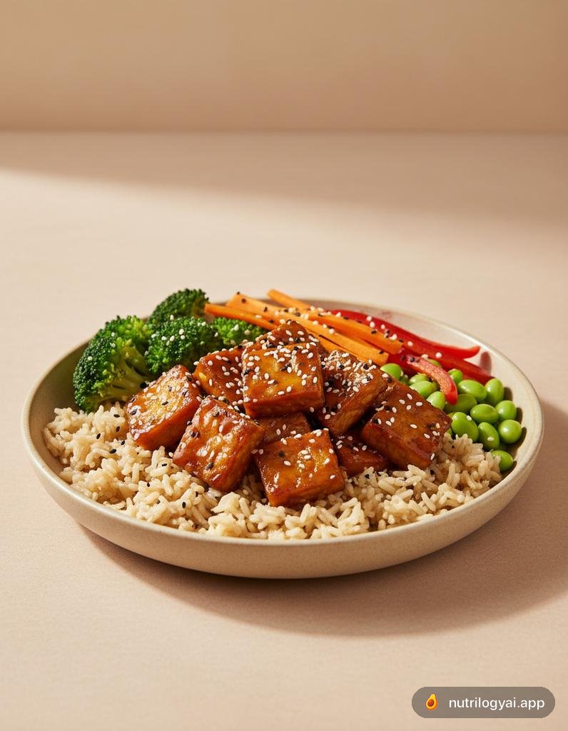 Glasierte Tempeh-Bowl