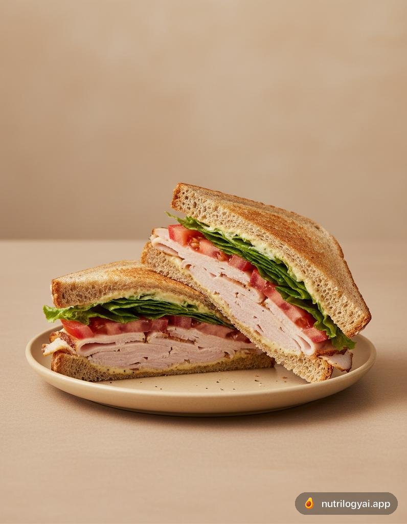 Räucherputen-Sandwich