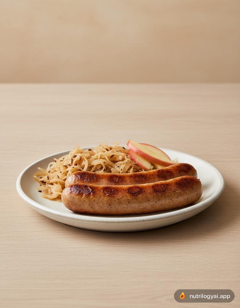 Bratwurst mit Kraut