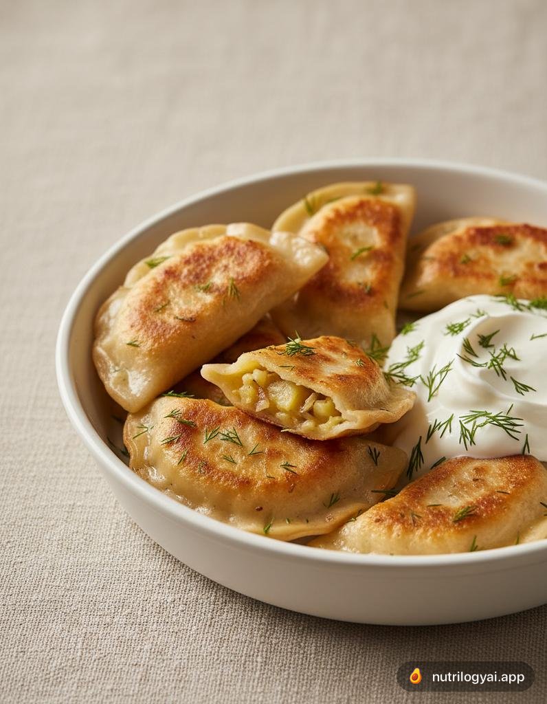 Pierogi Vegani con Patate e Cipolle Caramellate