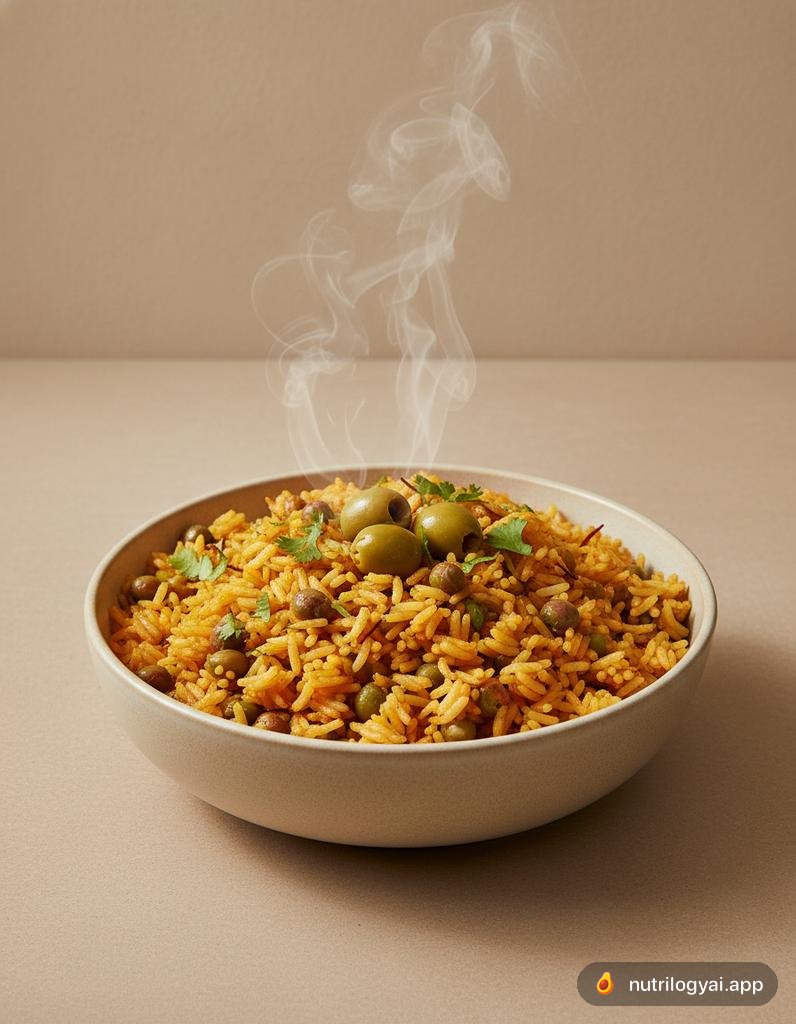 Veganer Arroz con Gandules (Reis mit Taubenerbsen)