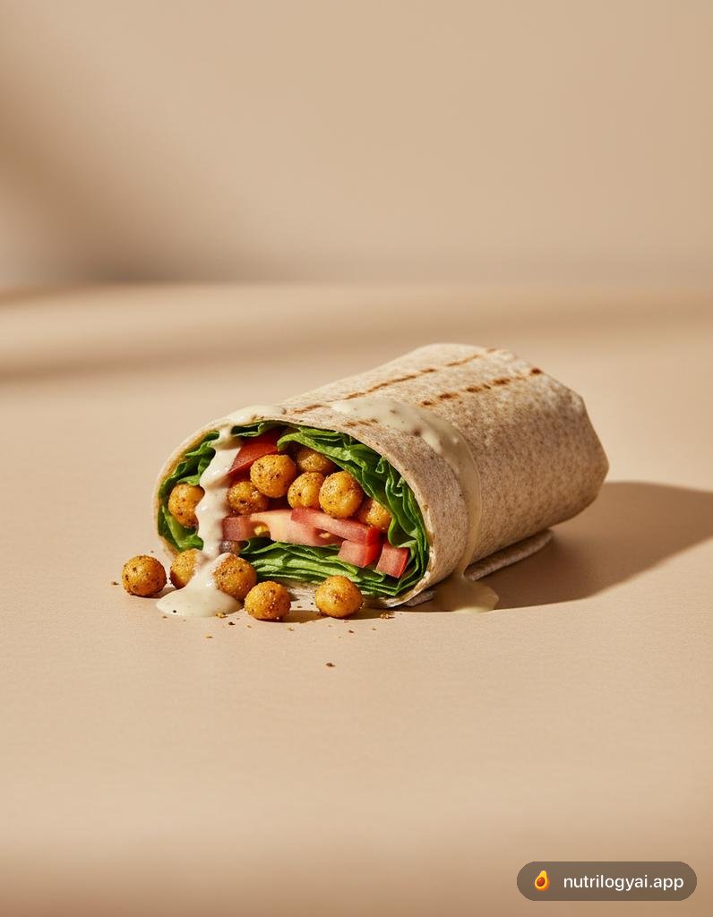 Roasted Chickpea Wrap