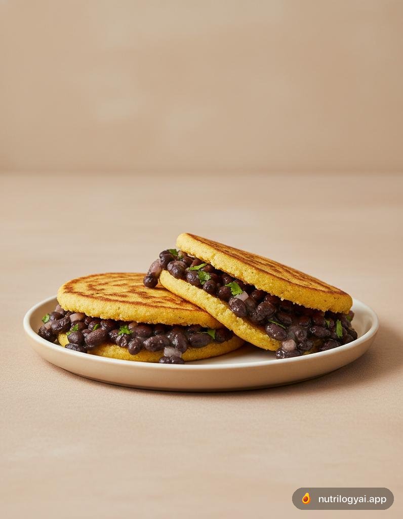 Arepas de Feijão Preto
