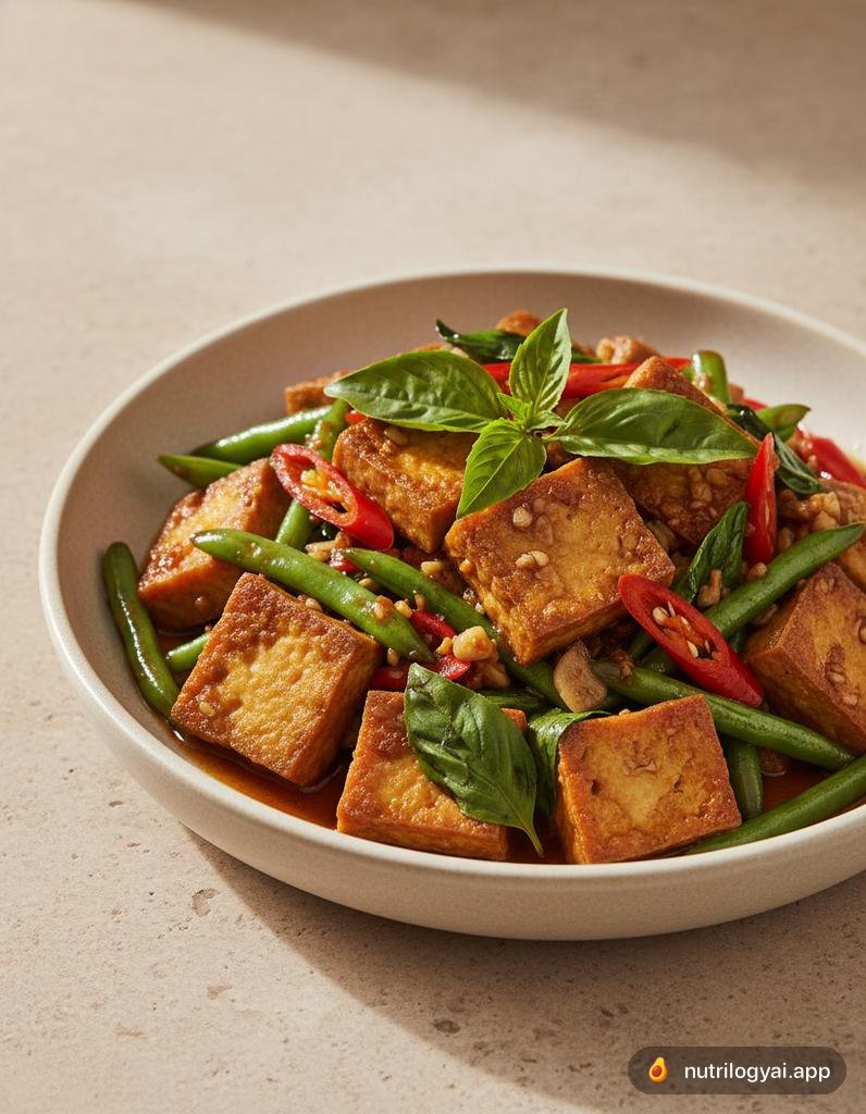Pad Kra Pao au Tofu