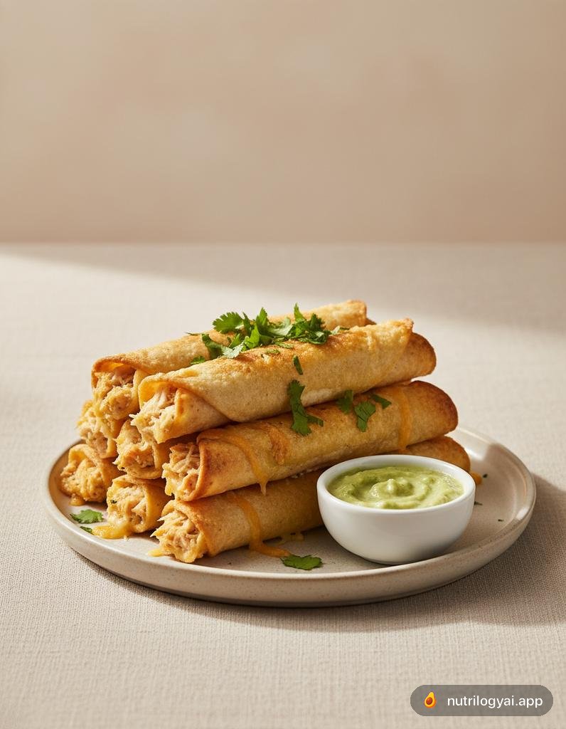 Baked Chicken Taquitos