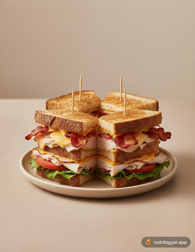 Truthahn-Club-Sandwich