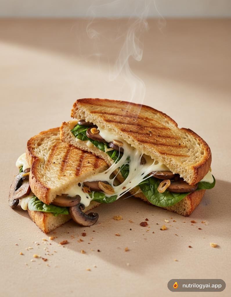 Panini aux champignons balsamiques