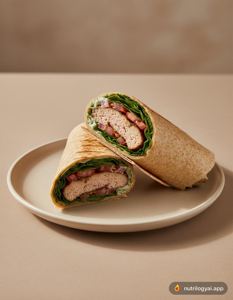 Truthahn-Burger-Wrap