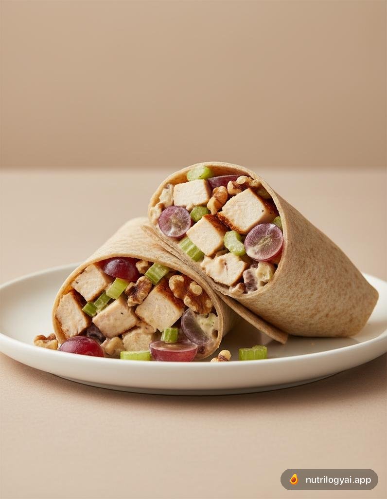 Waldorf-Hähnchensalat-Wrap