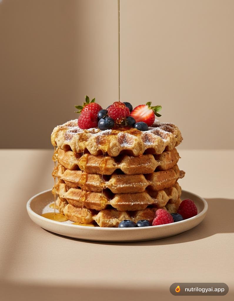 Waffles veganos