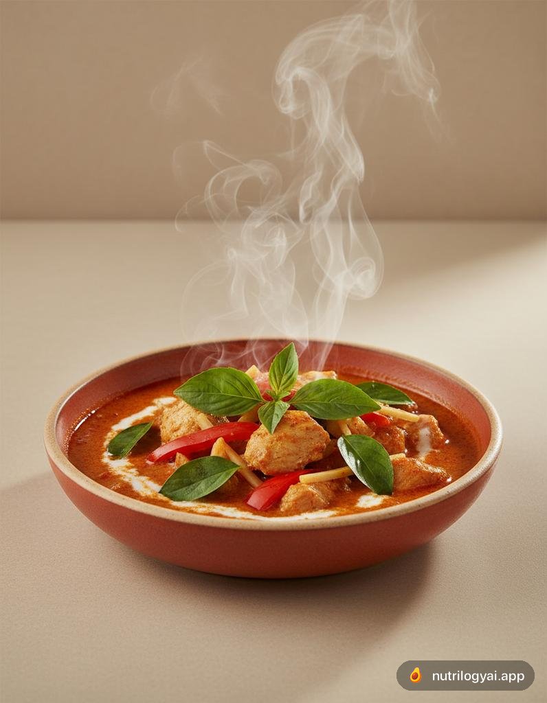 Thailändisches Rotes Hühnercurry