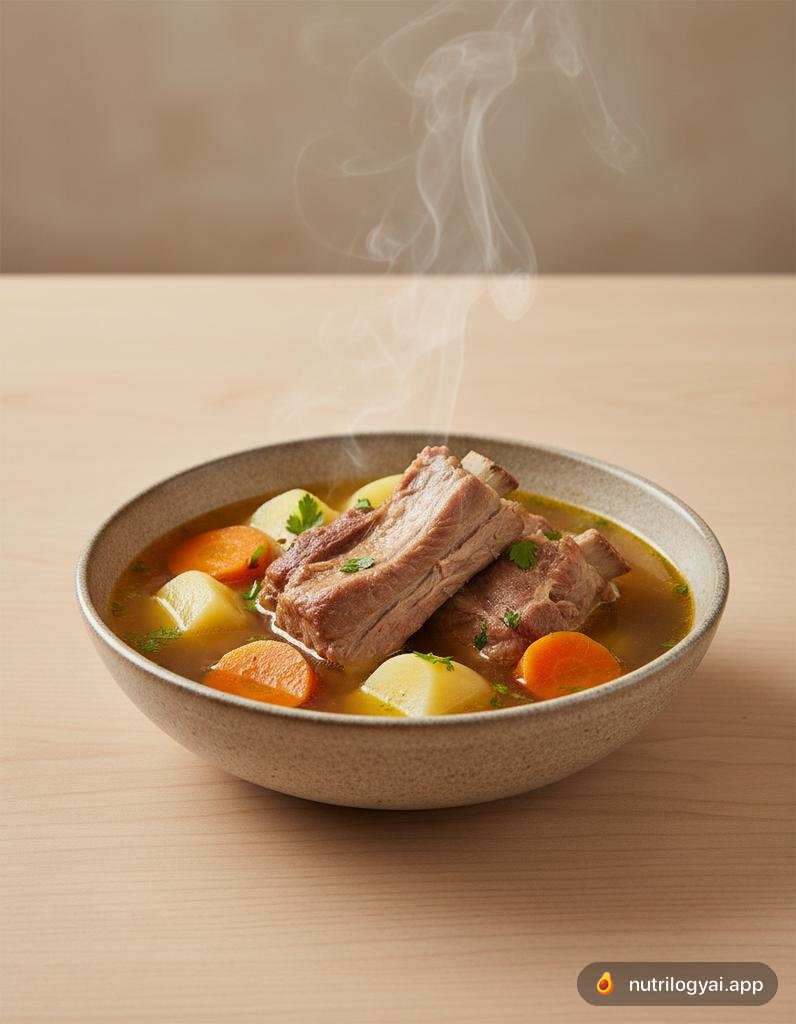 Schweinerippchensuppe