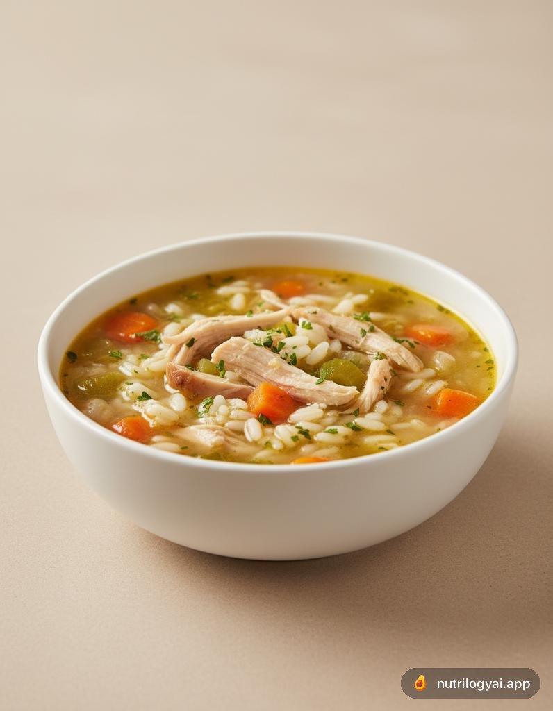 Hühner-Reis-Suppe