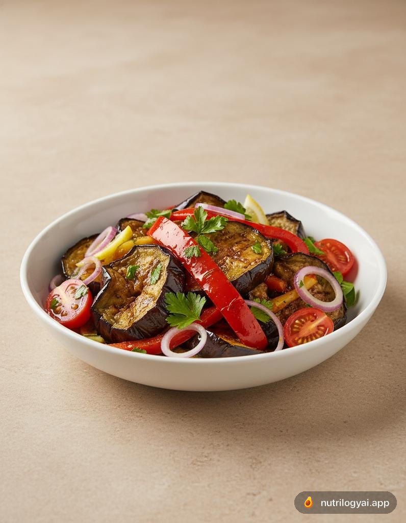Salade d'aubergines rôties