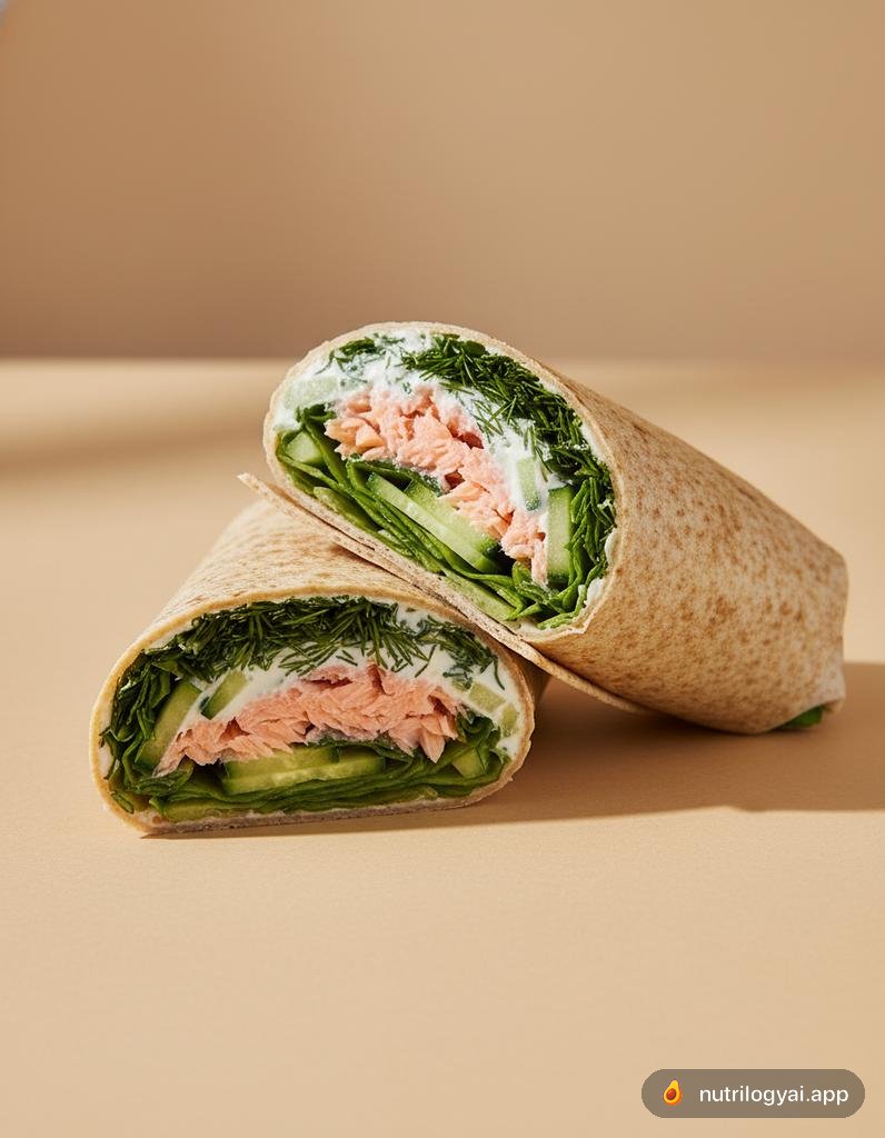 Dill Salmon Wrap