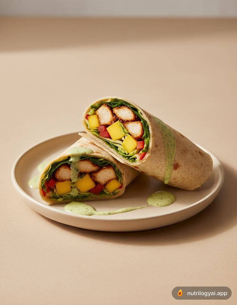 Wrap di pollo e mango