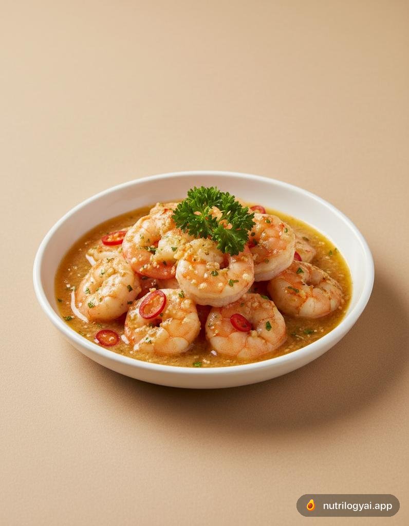Gamberi in salsa all'aglio
