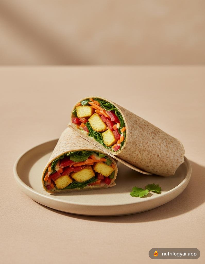 Wrap di pollo al curry di cocco