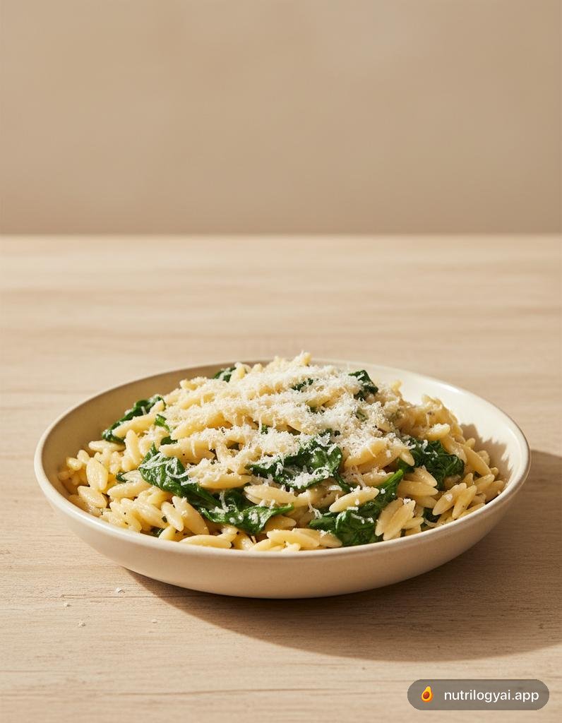 Orzo with Spinach