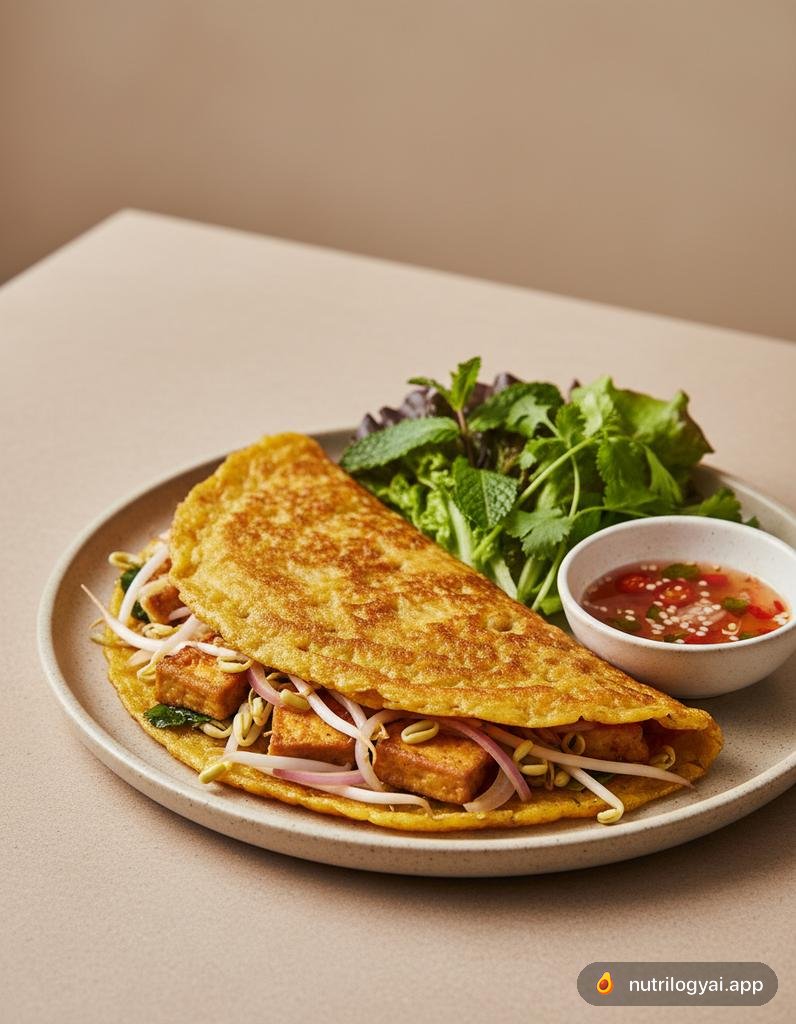Tofu Banh Xeo (Crêpe Sifflante Vietnamienne)