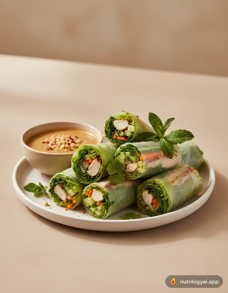 Rouleaux de printemps au poulet