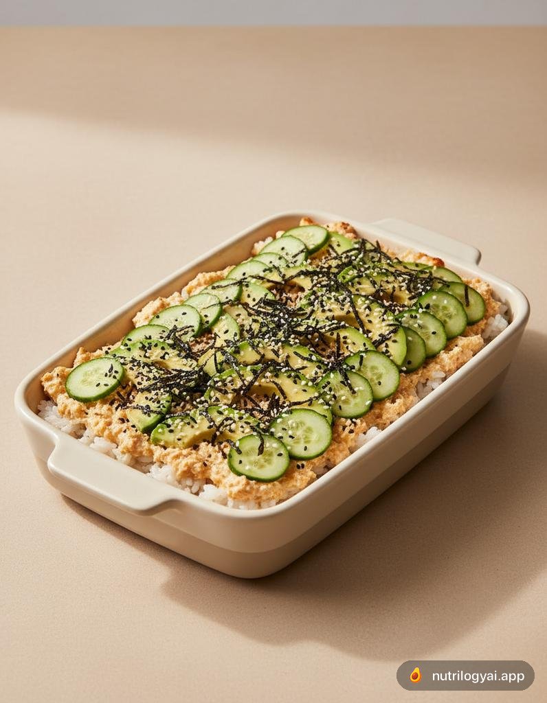 Veganer Sushi-Auflauf
