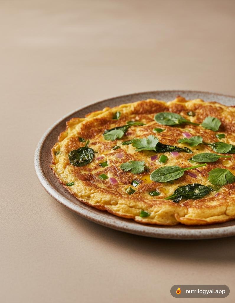 Omelete de grão-de-bico