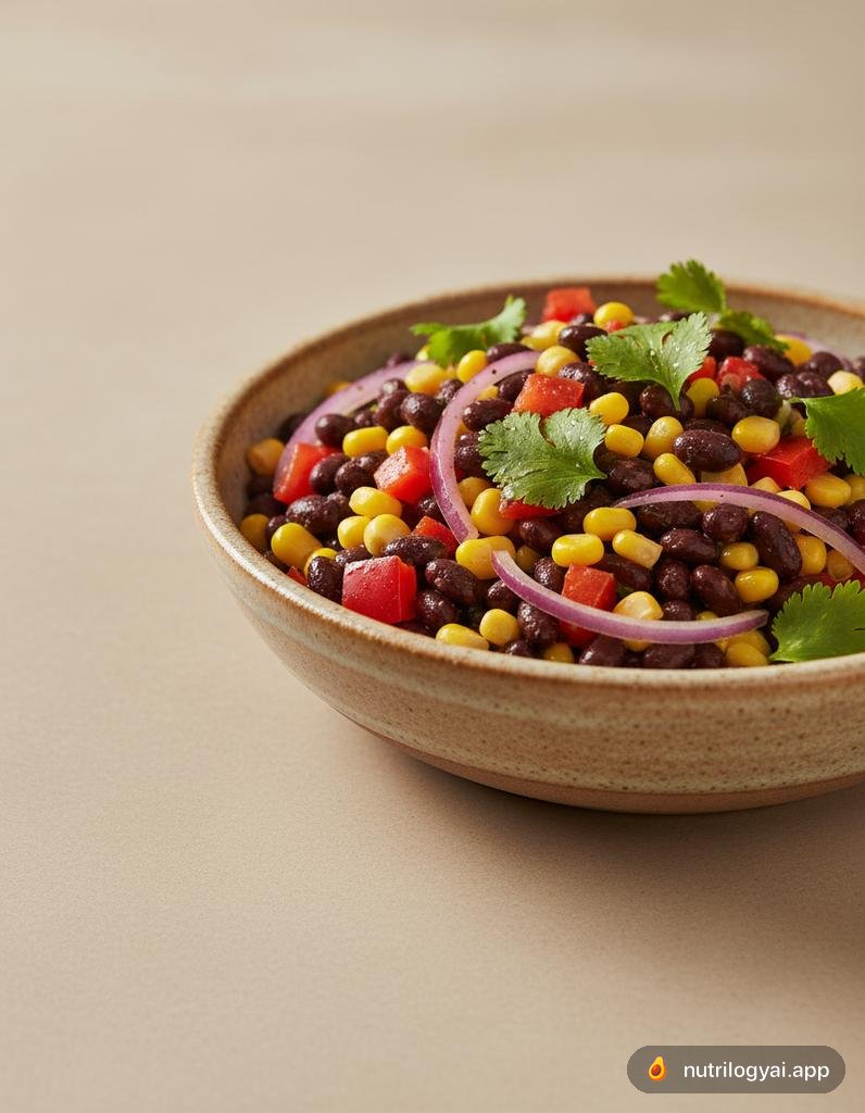 Salade de haricots noirs et maïs