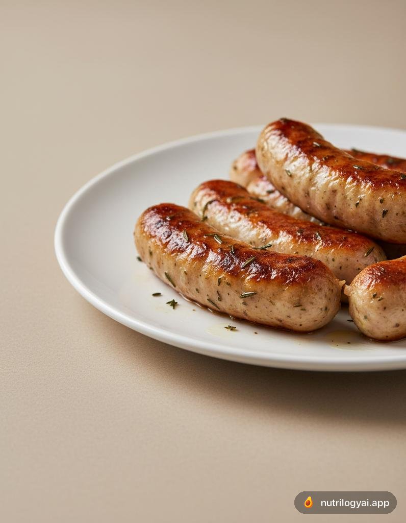 Salsicha de frango com maçã