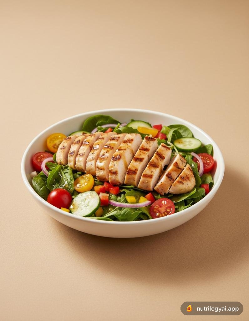 Gegrillter Hähnchensalat