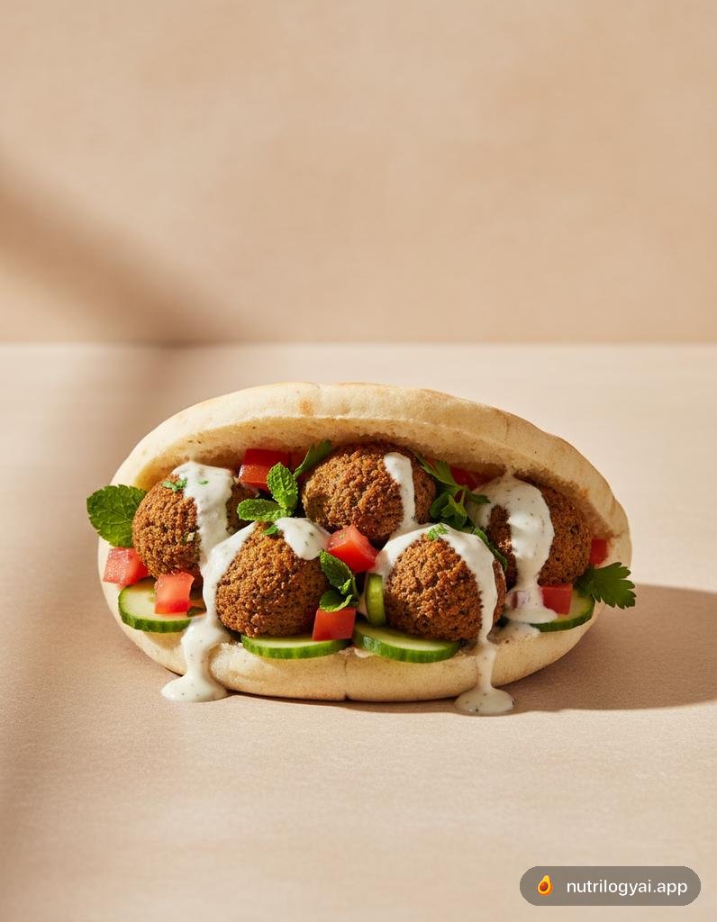 Falafel-Pita-Wrap