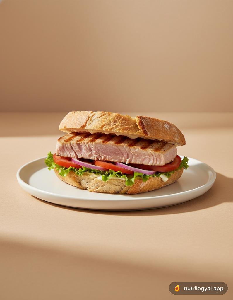 Grilled Tuna Steak Sandwich