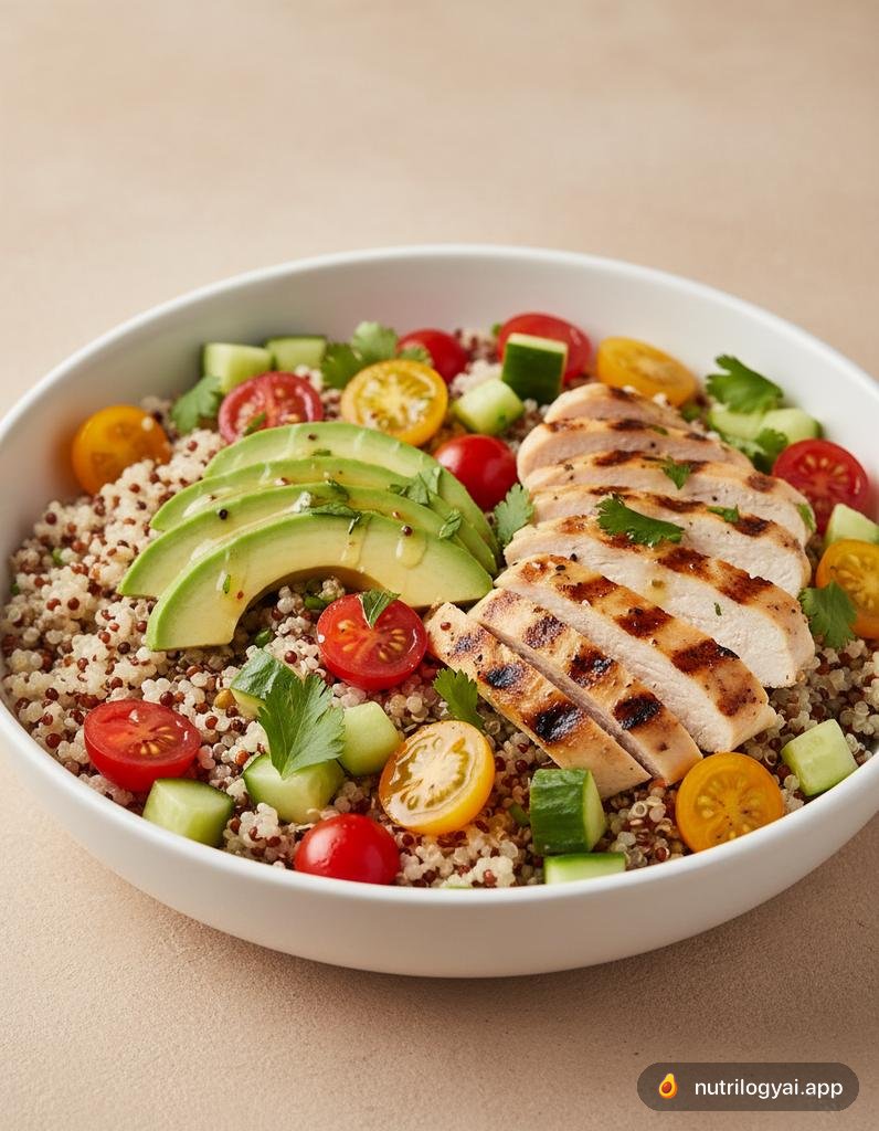 Bol de Poulet et Quinoa