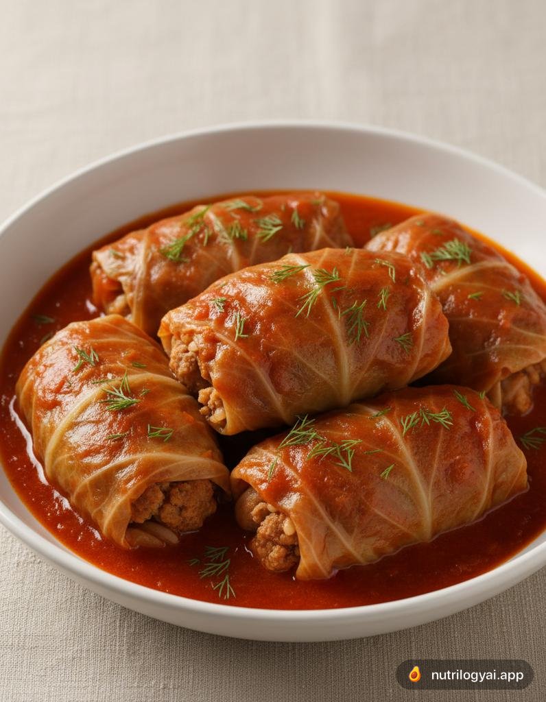 Roulades de chou à la dinde