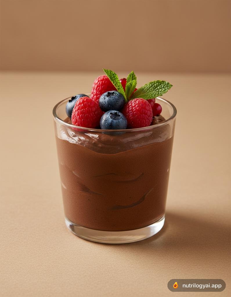 Mousse al cioccolato e avocado