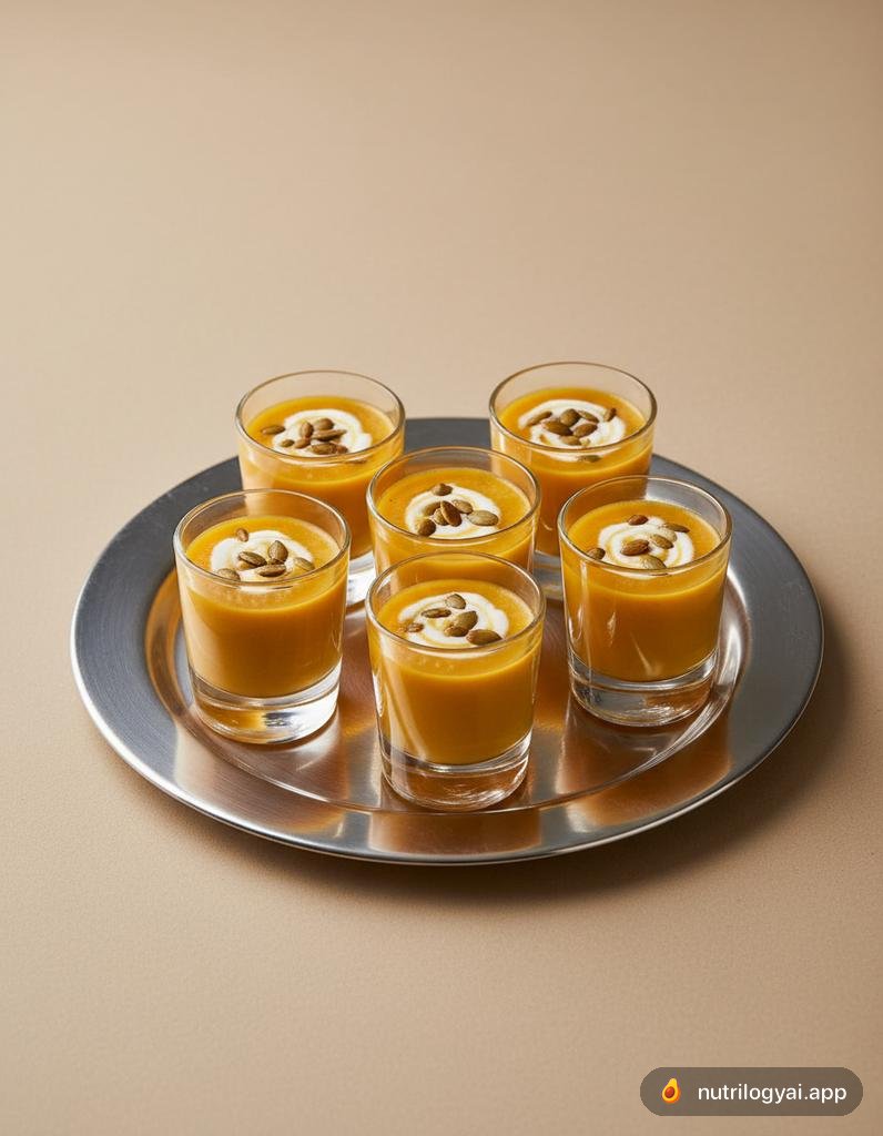 Shots de Sopa de Abóbora