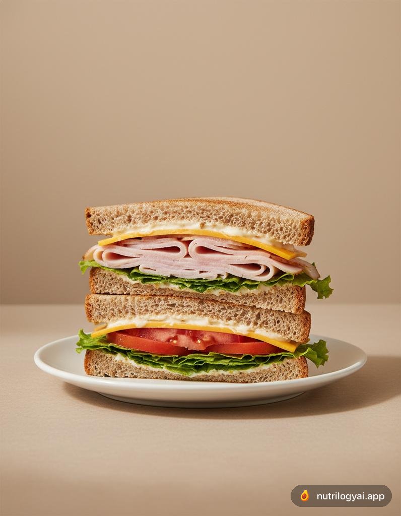 Sándwich de pavo y cheddar
