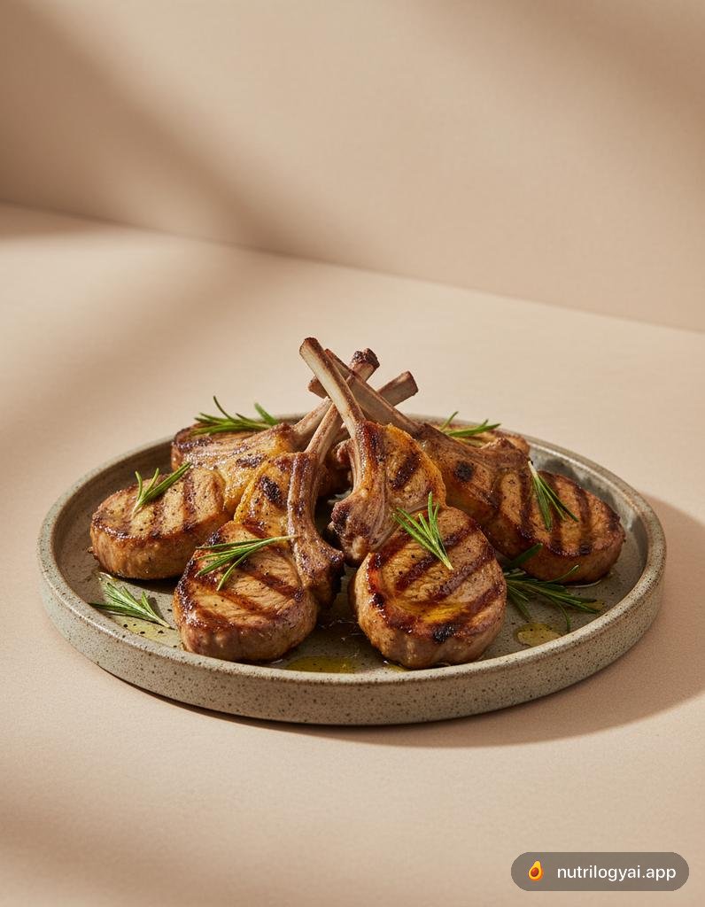 Gegrillte Lammkoteletts