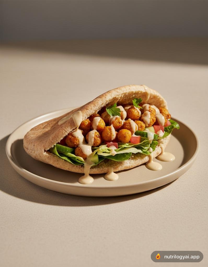 Spiced Chickpea Pita
