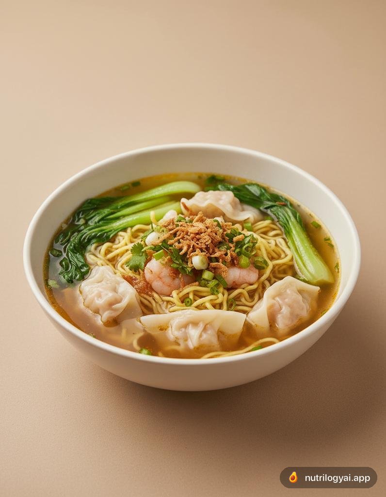 Mi Hoanh Thanh (Vietnamese Wonton Noodle Soup)