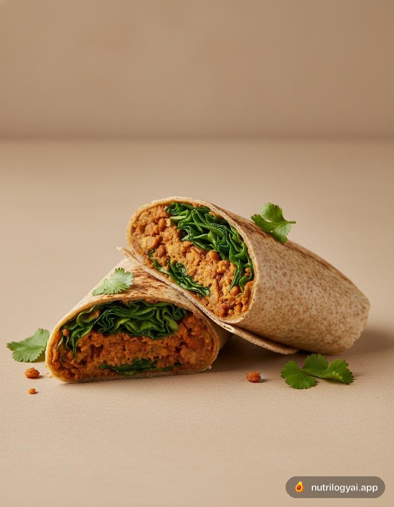 Spicy Lentil Wrap