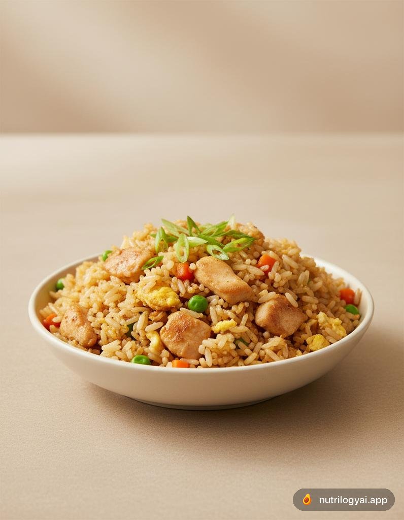 Gebratener Reis mit Hähnchen