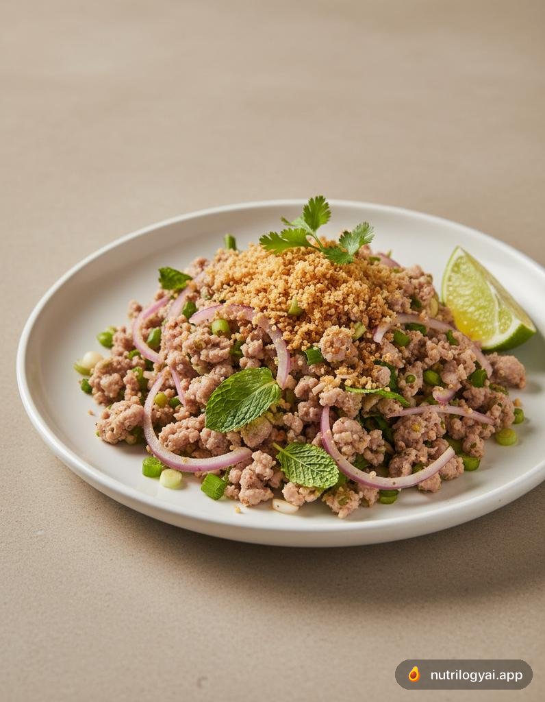 Larb (Scharfer Hackfleischsalat)