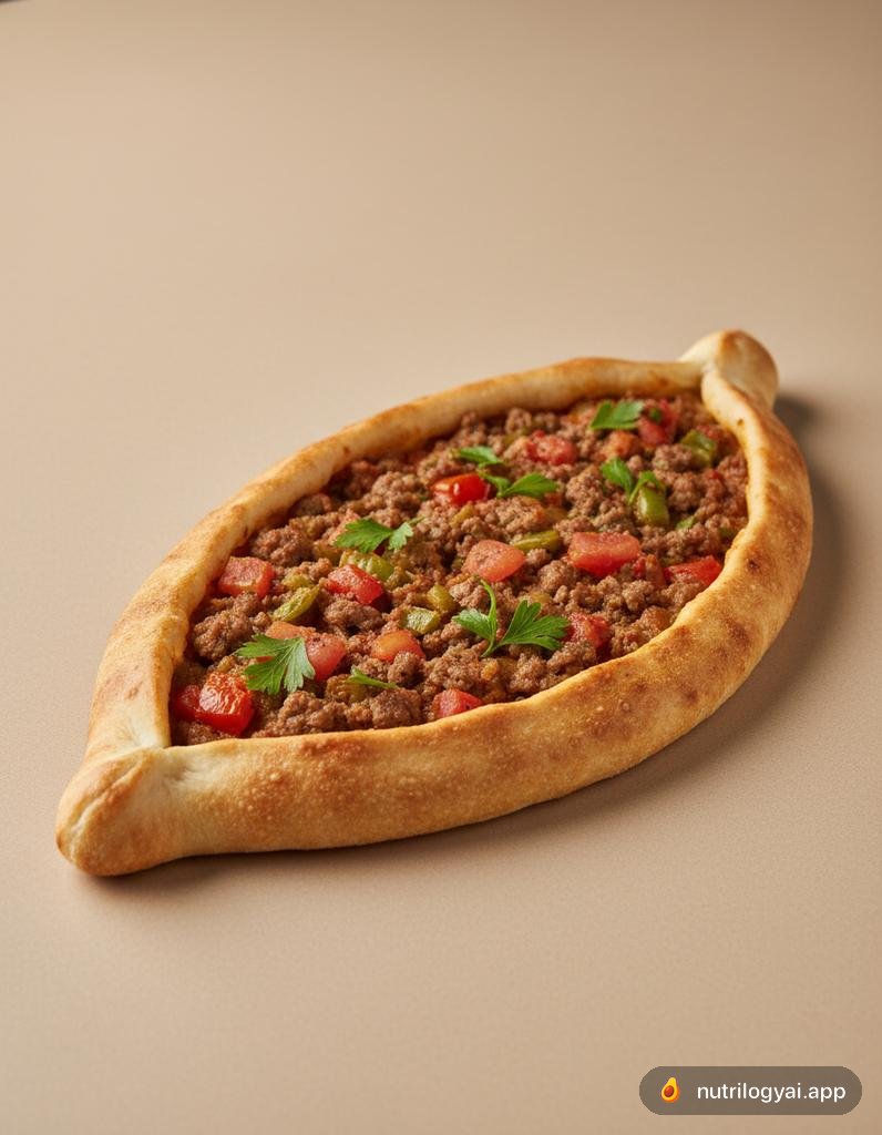 Pide (Turkish Flatbread with Minced Meat)
