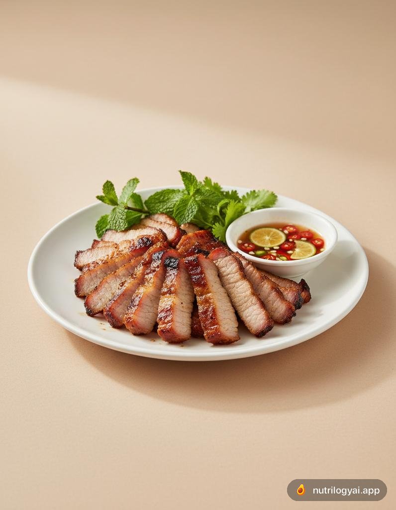 Gegrilltes Schweinefleisch (Thịt Nướng)