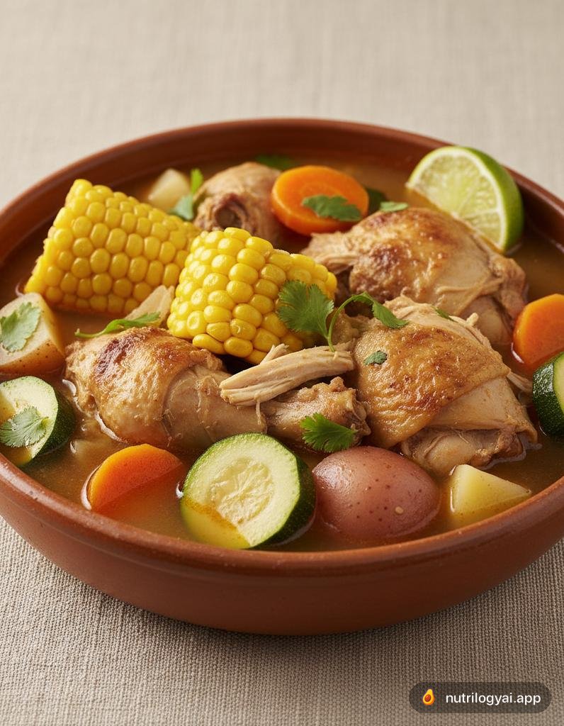 Caldo de Pollo (Mexikanische Hühnersuppe)