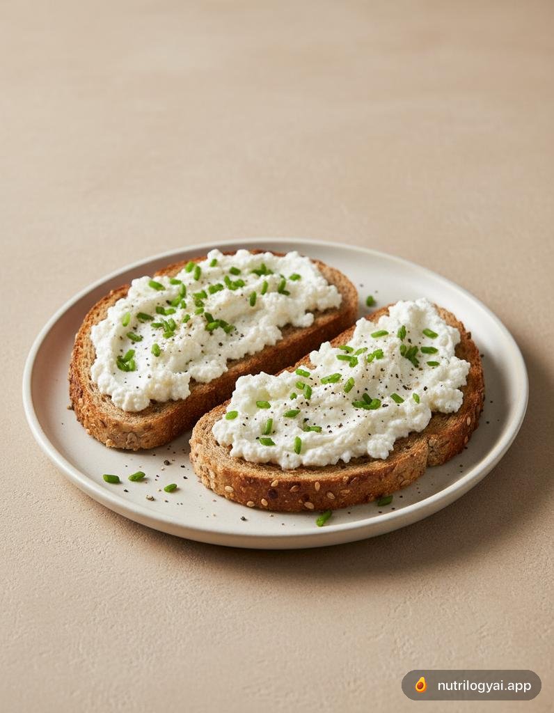 Tostada de requesón