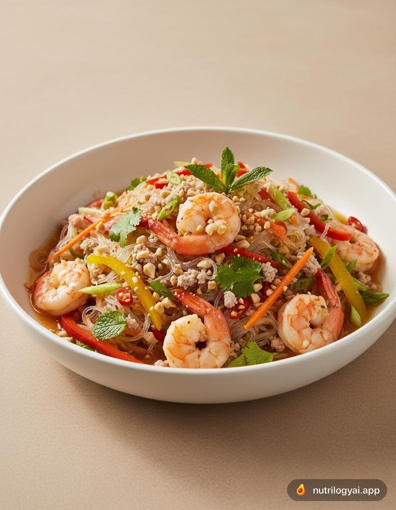 Insalata di noodle di vetro